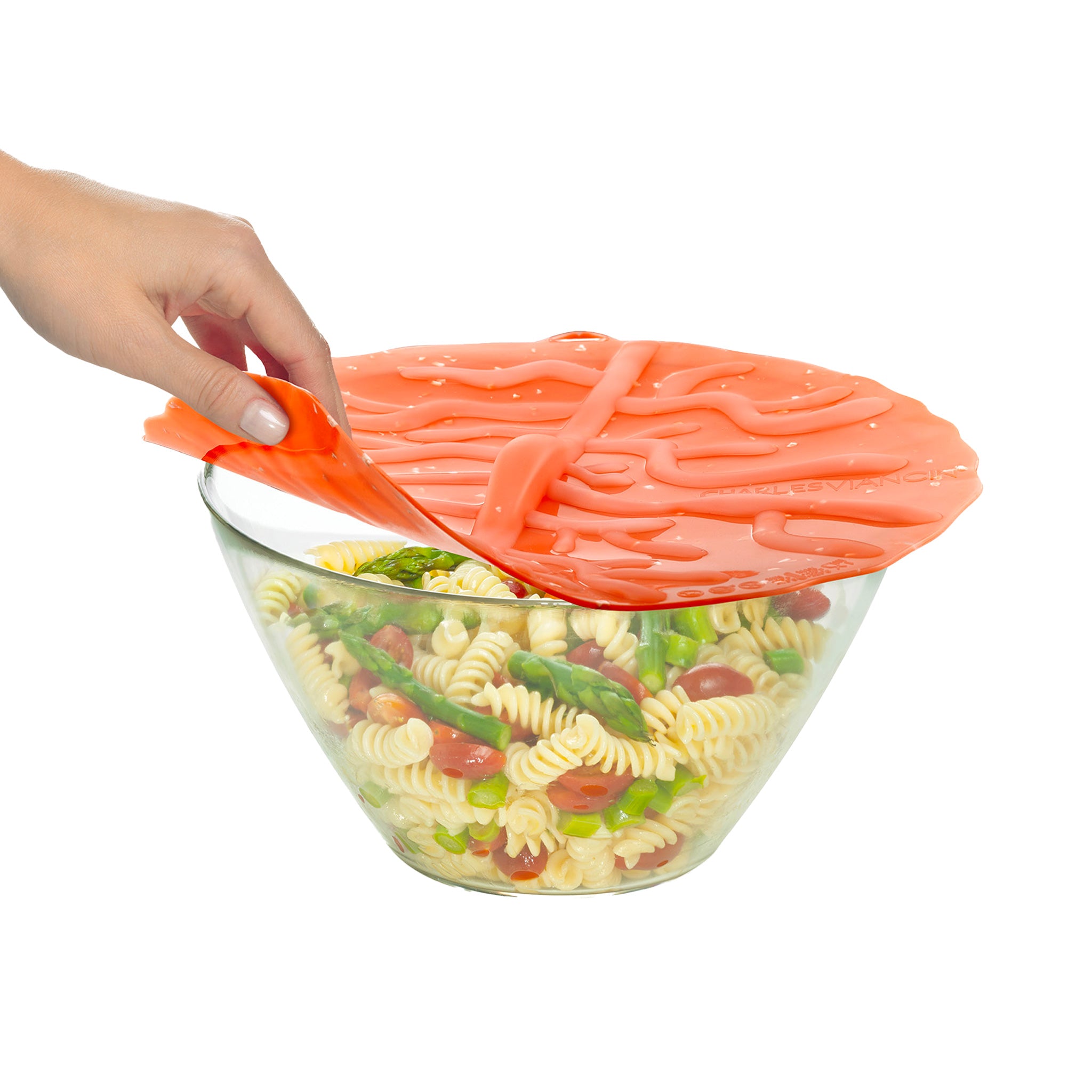 Charles Viancin Coral couvercle silicone 28 cm corail
