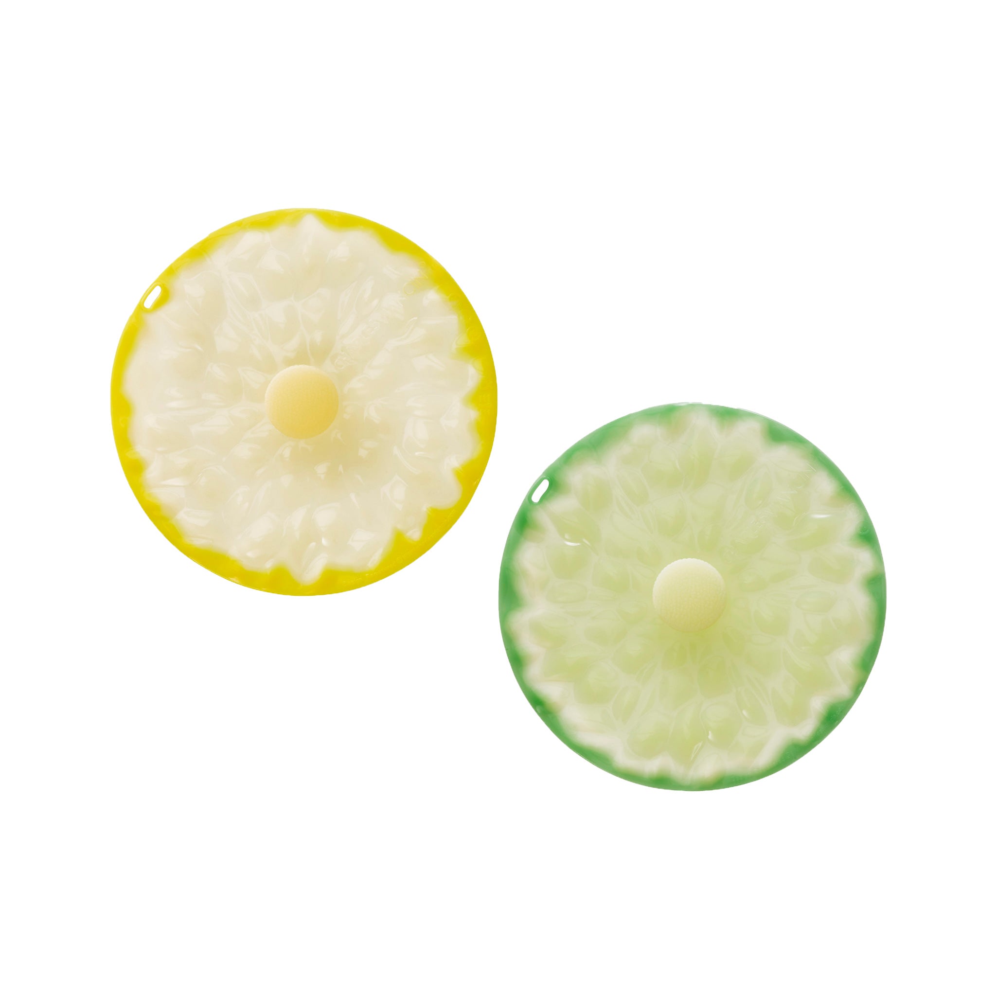 Charles Viancin Citrus couvre-verre silicone Lime Lemon lot 2