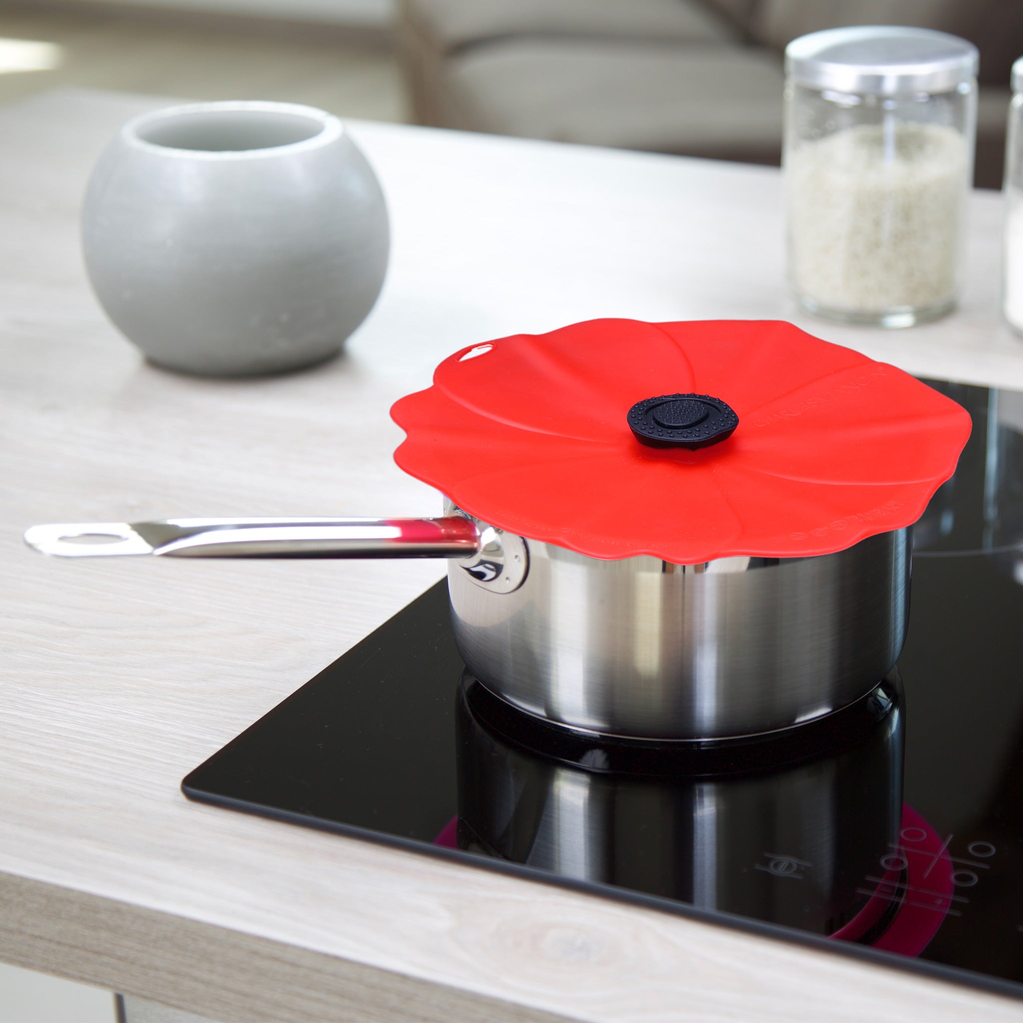 Charles Viancin Poppy couvercle silicone 28 cm 11 pouces