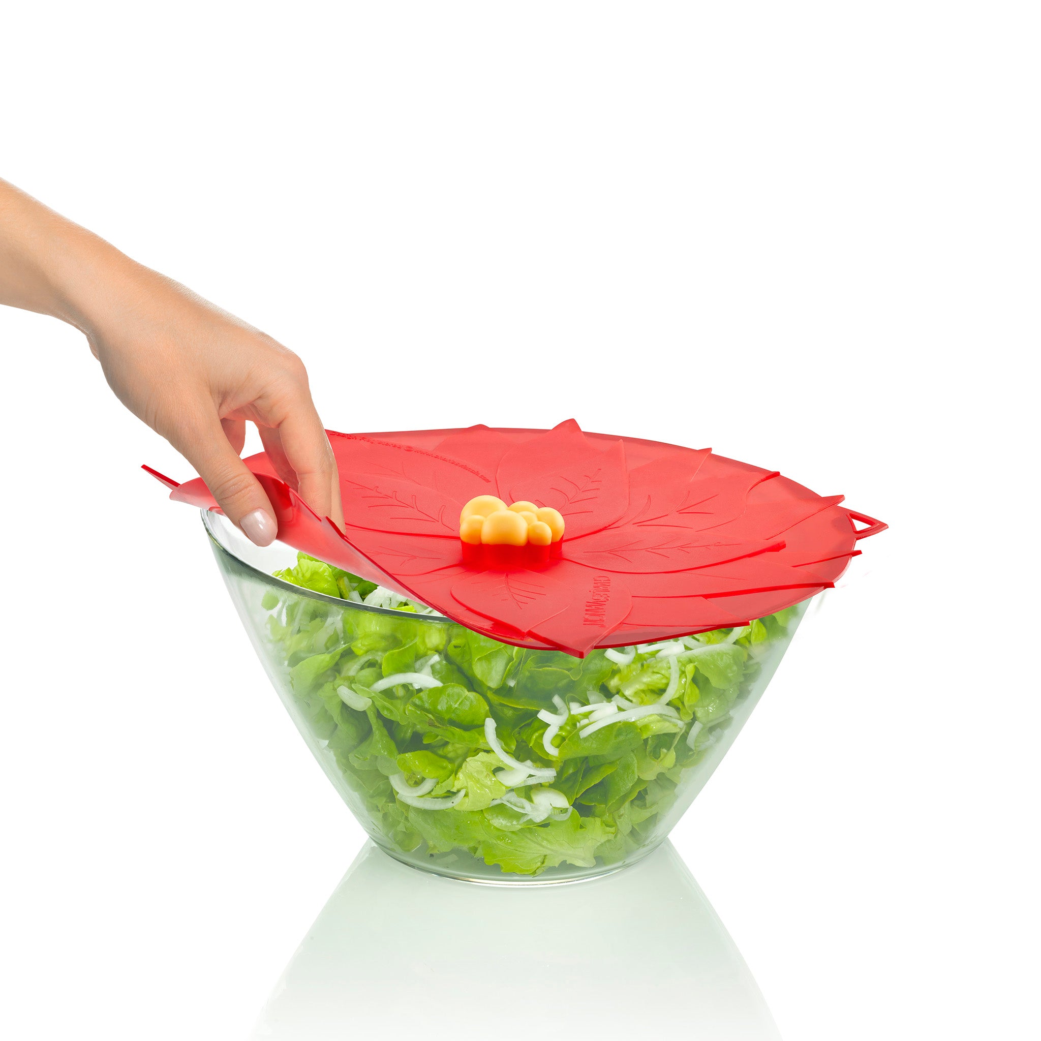 Charles Viancin Poinsettia Couvercle silicone 28 cm hermétique