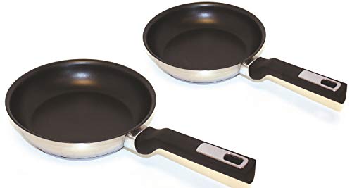 Beka 12904614 Lot 2 Poêles inox 24-28 cm