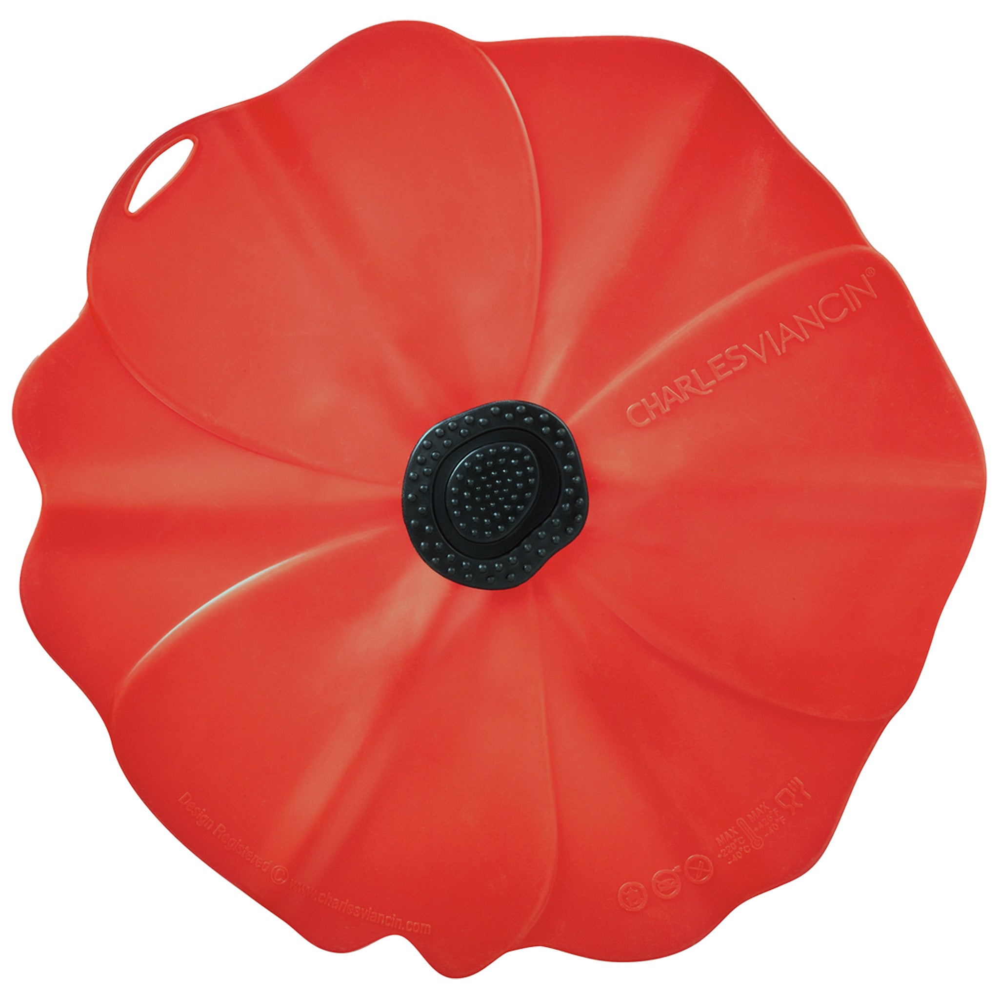 Charles Viancin 13'' Lids couvercle silicone coquelicot 33 cm