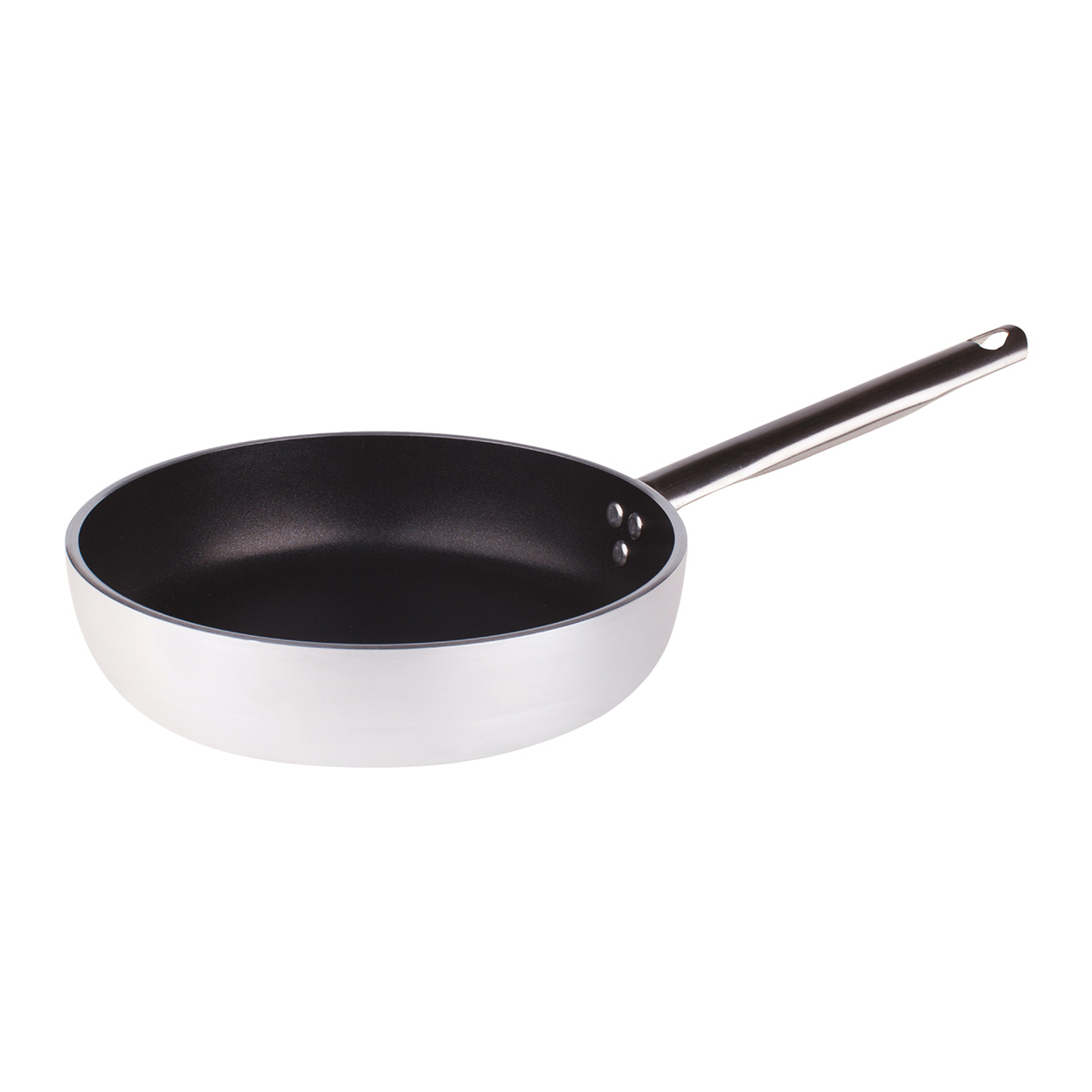 Agnelli antiadhérent 5mm poêle aluminium 1 manche gaz