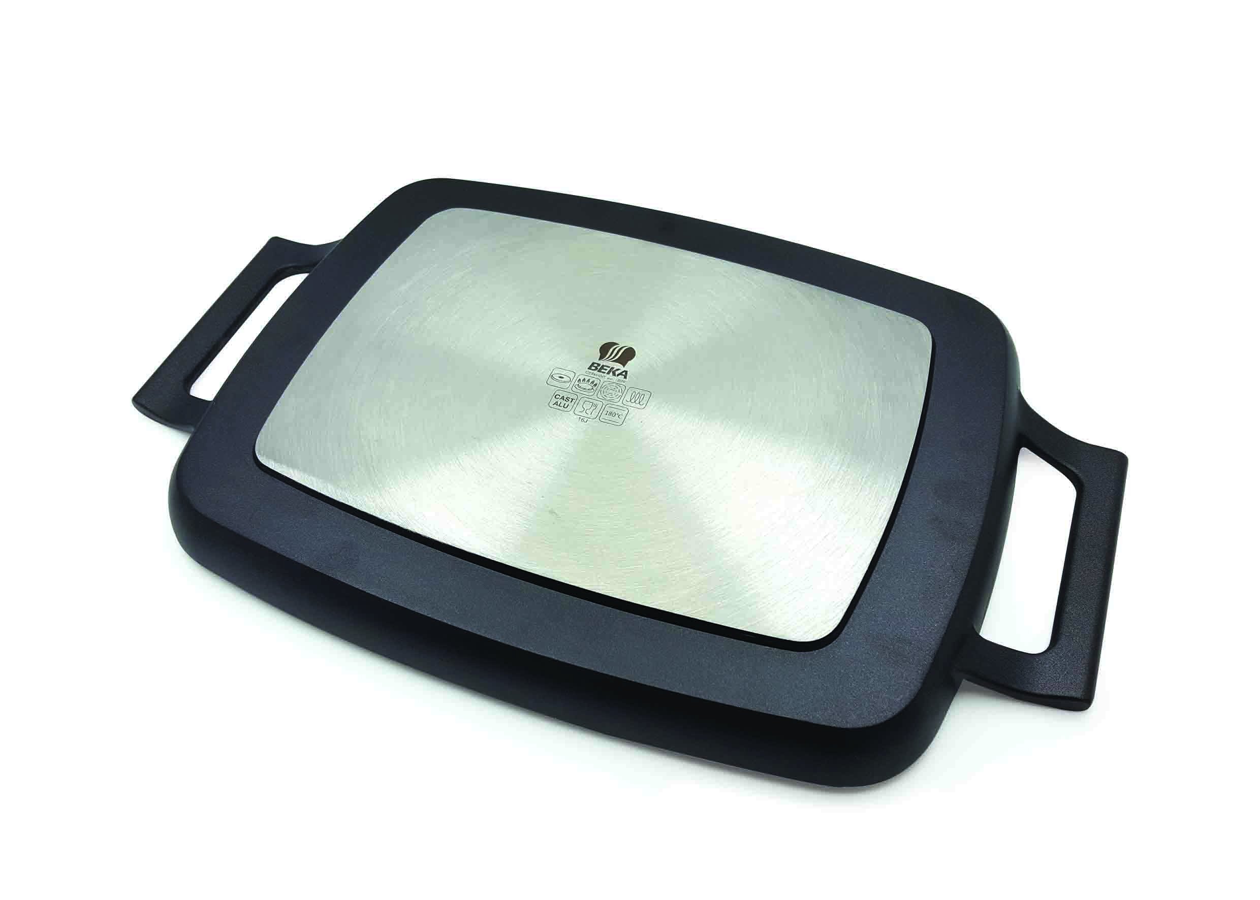 Beka 16304094 plaque grill nervurée fonte alu 47x29 cm