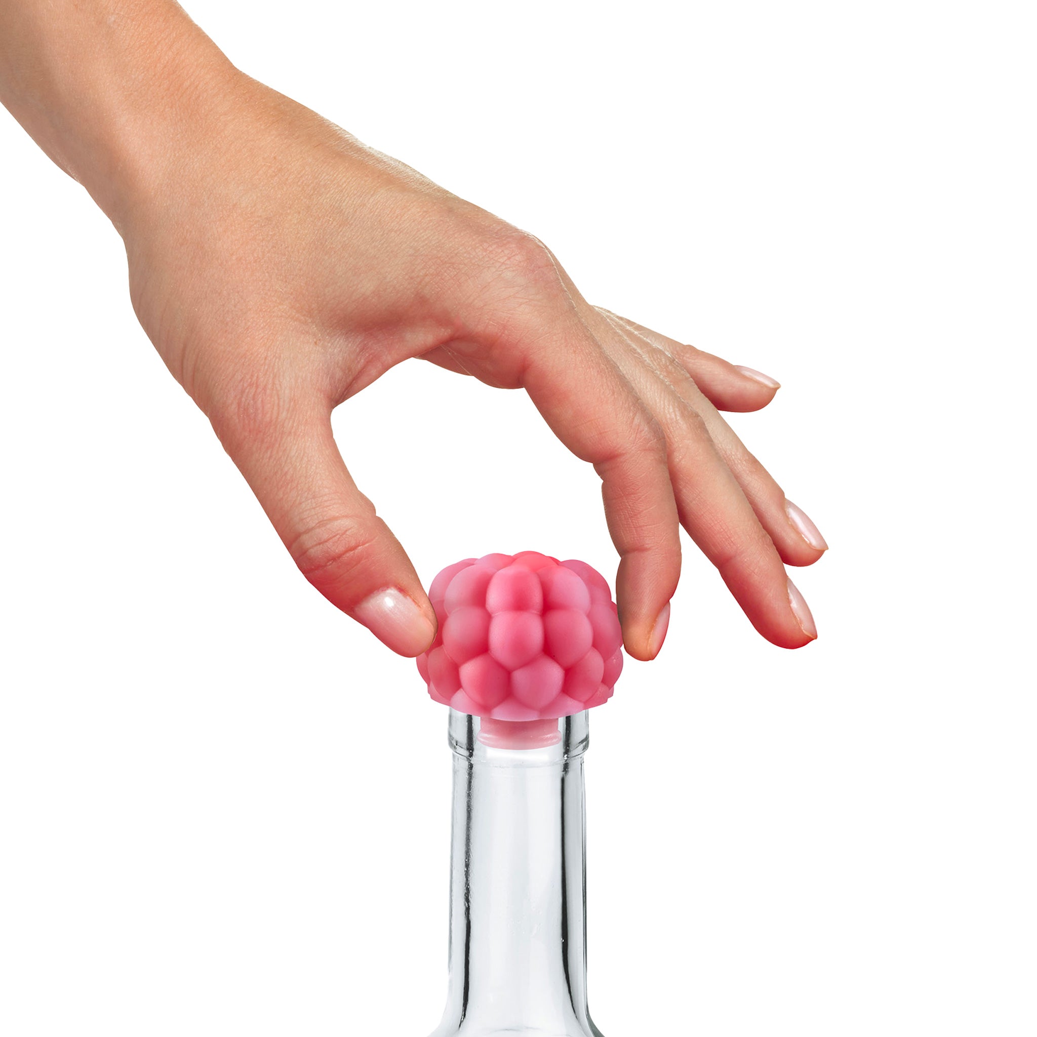 Charles Viancin Raspberry bouchon bouteille silicone framboise