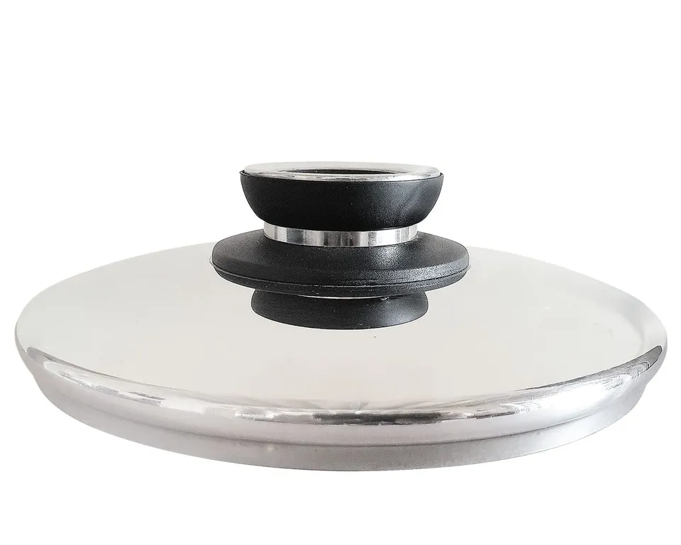 Ecovitam couvercle inox 28 cm avec thermomètre
