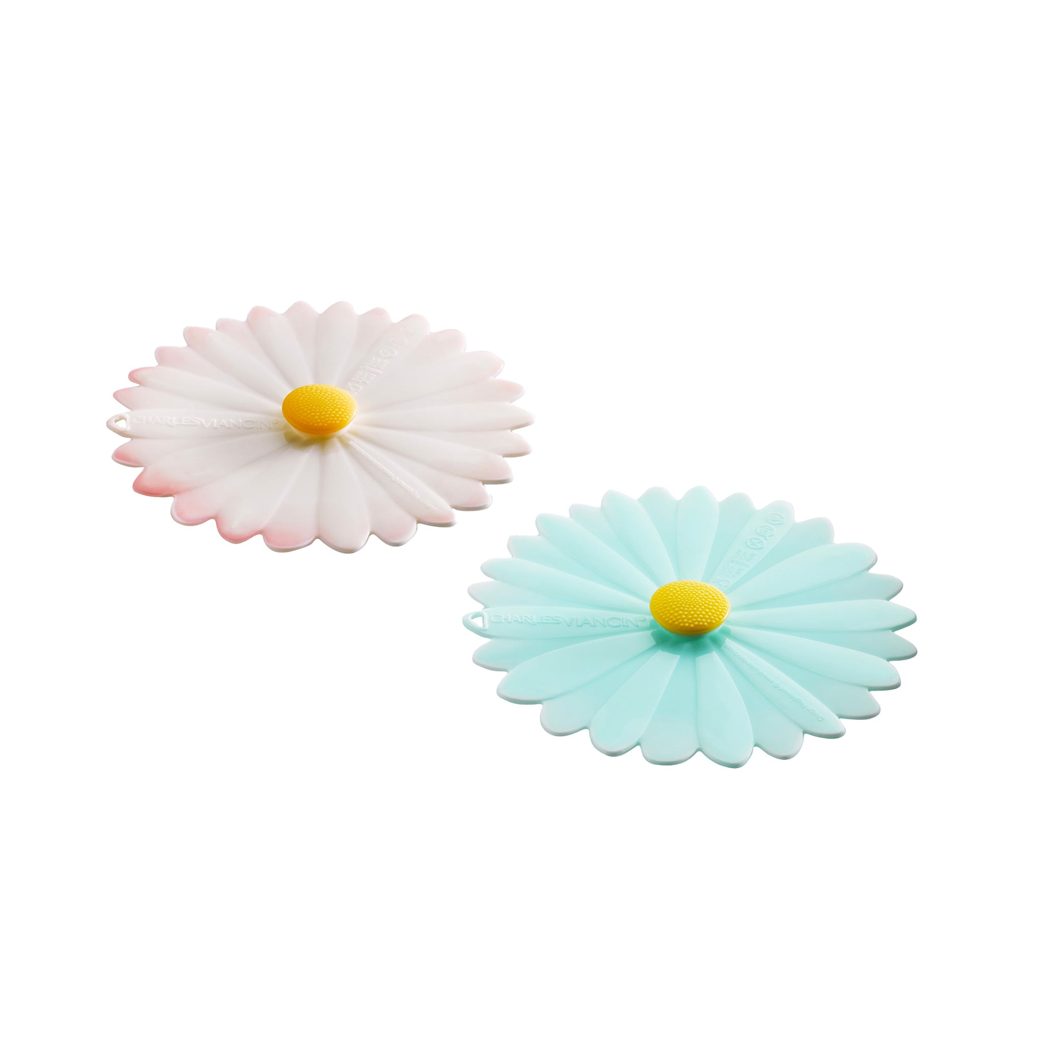 Charles Viancin Daisy couvre-verre silicone lot de 2
