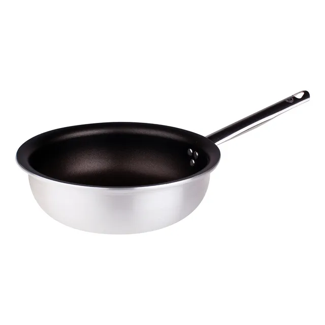 Agnelli Antiadhérent 5mm poêle à mantecare 1 manche inox