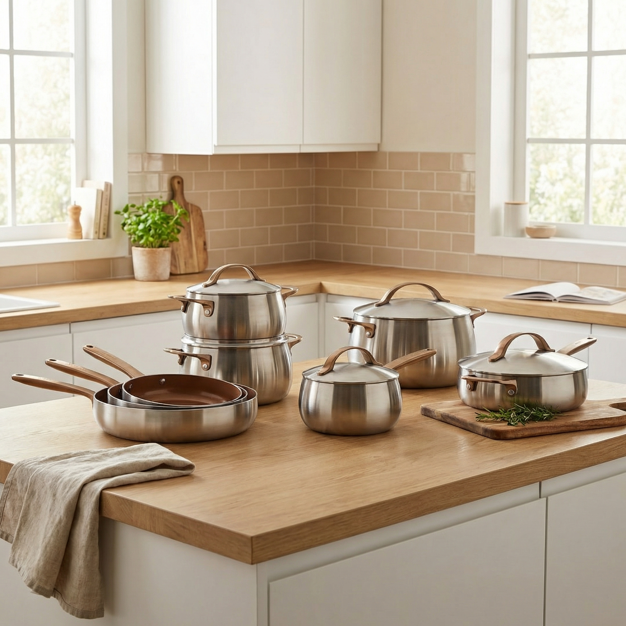 Berghoff Belly Full House batterie 13 pièces inox antiadhésive