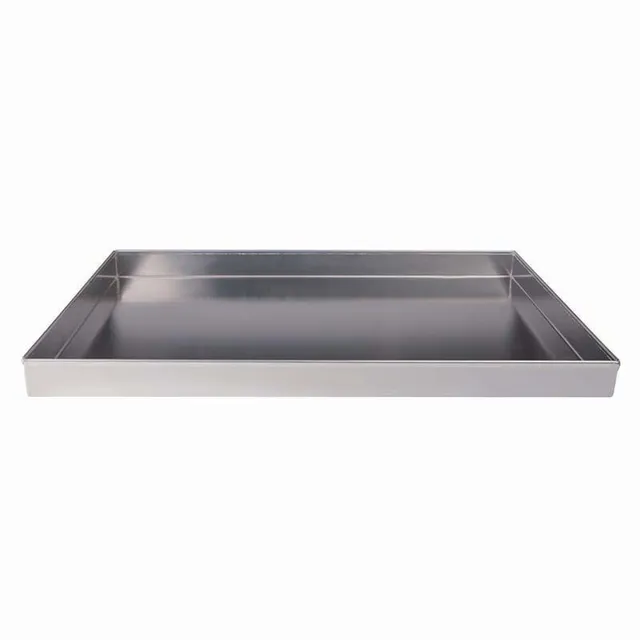 Agnelli Pasticceria e Pizza plat rectangulaire alu bords droits