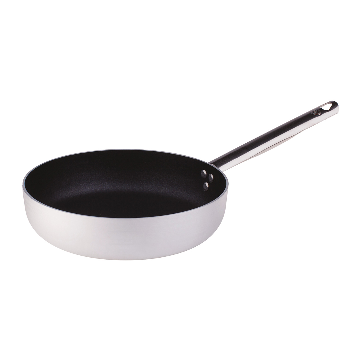 Agnelli Alu 3mm poêle droite antiadhésive 1 manche gaz