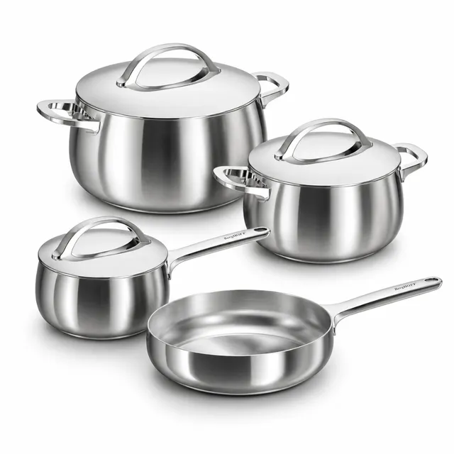 Berghoff Belly Batterie 7 pièces inox induction
