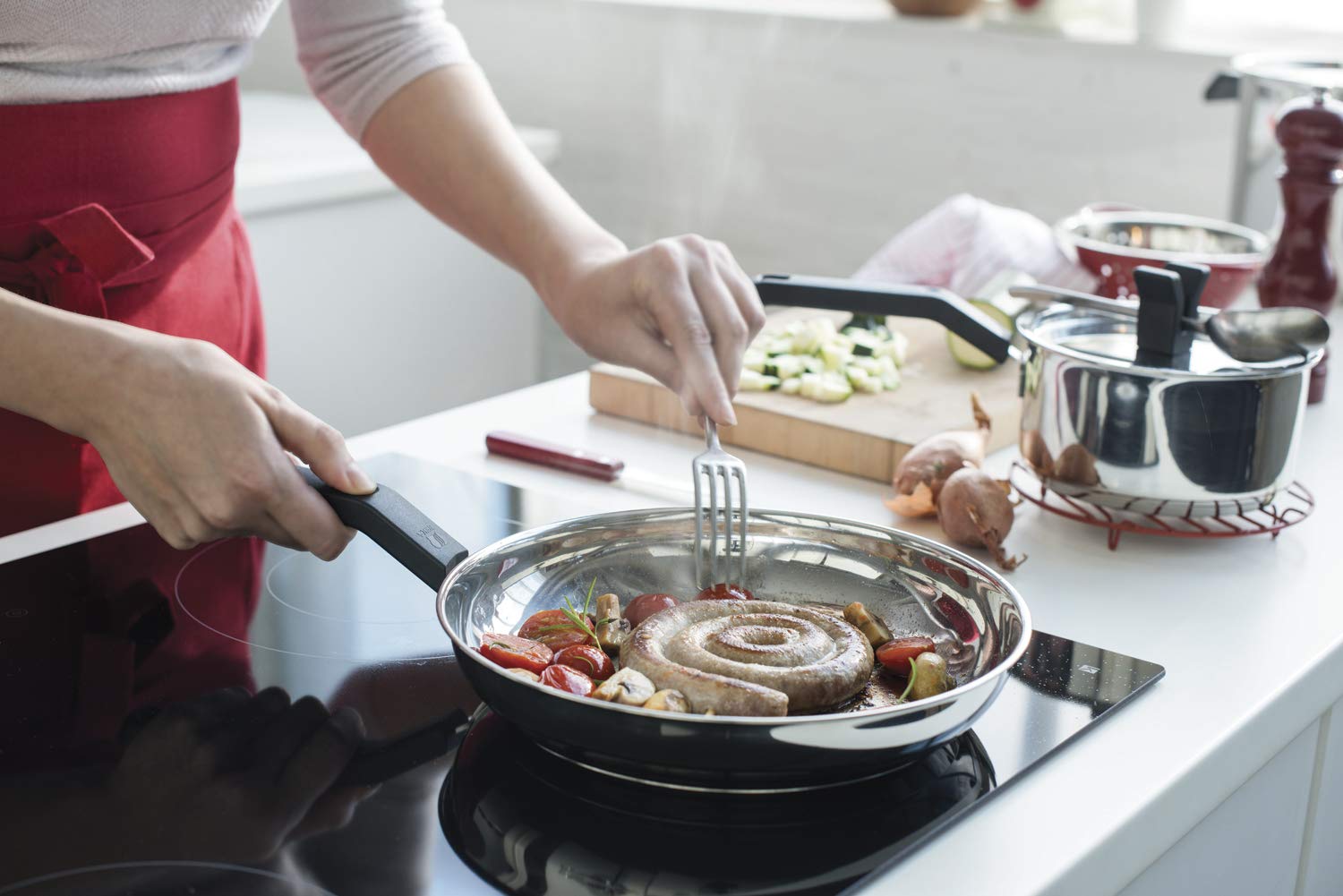 Beka Chef 13687284 Poêle Inox 28 cm Triple Fond