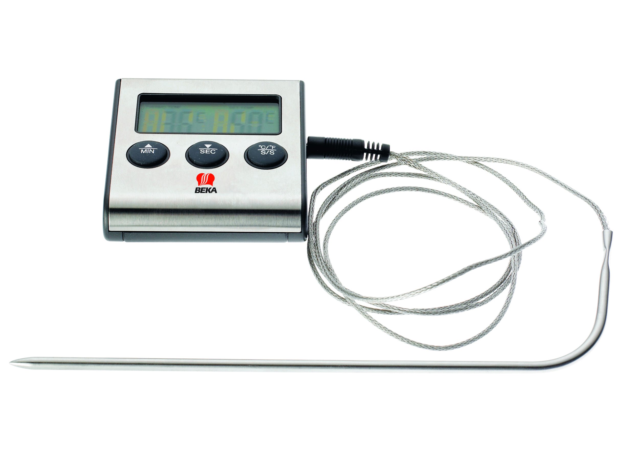 Beka Exacto 16303094 Minuteur thermomètre inox sonde