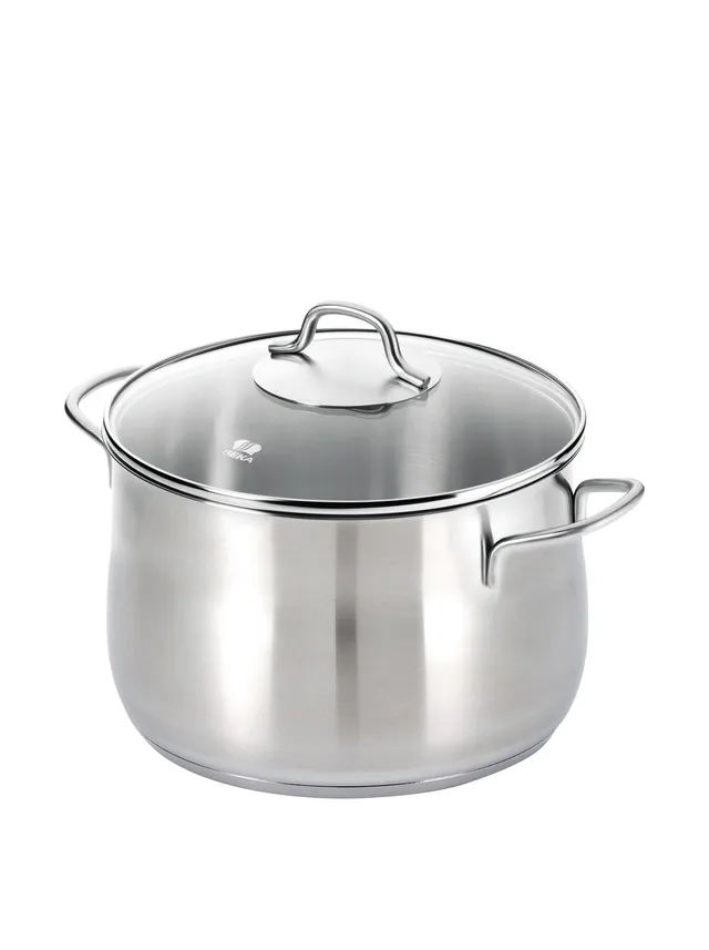 Beka Royal faitout traiteur 24 cm 7 L inox couvercle verre