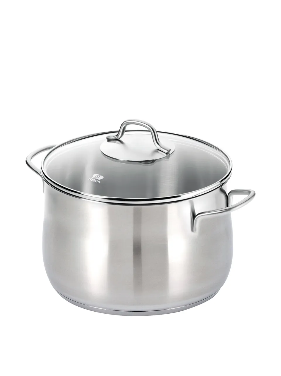 Beka Royal faitout traiteur 24 cm 7 L inox couvercle verre