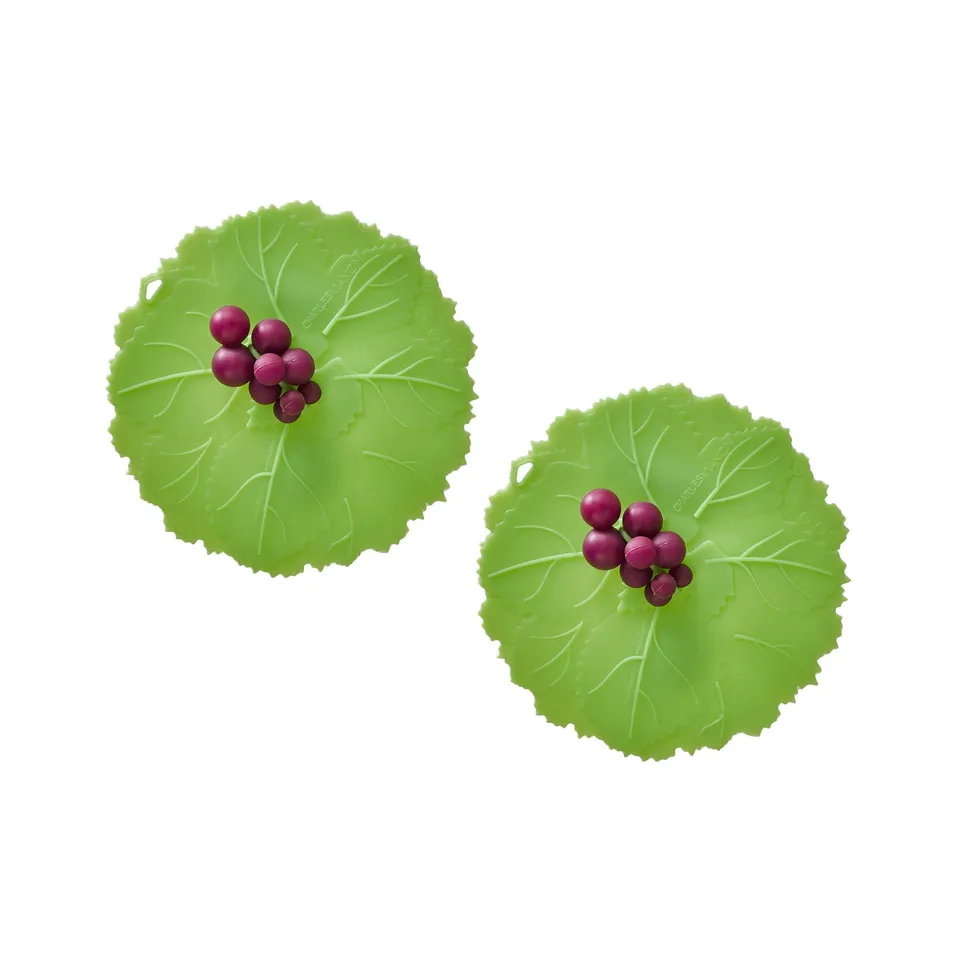 Charles Viancin Grape couvre-verre silicone lot 2 hermétique