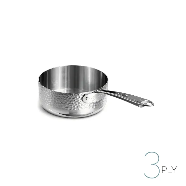 Agnelli Aluinox 3ply Martellato sauteuse 1 manche inox induction