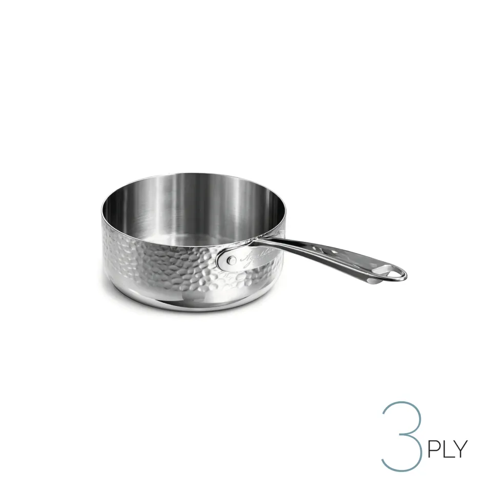 Agnelli Aluinox 3ply Martellato sauteuse 1 manche inox induction