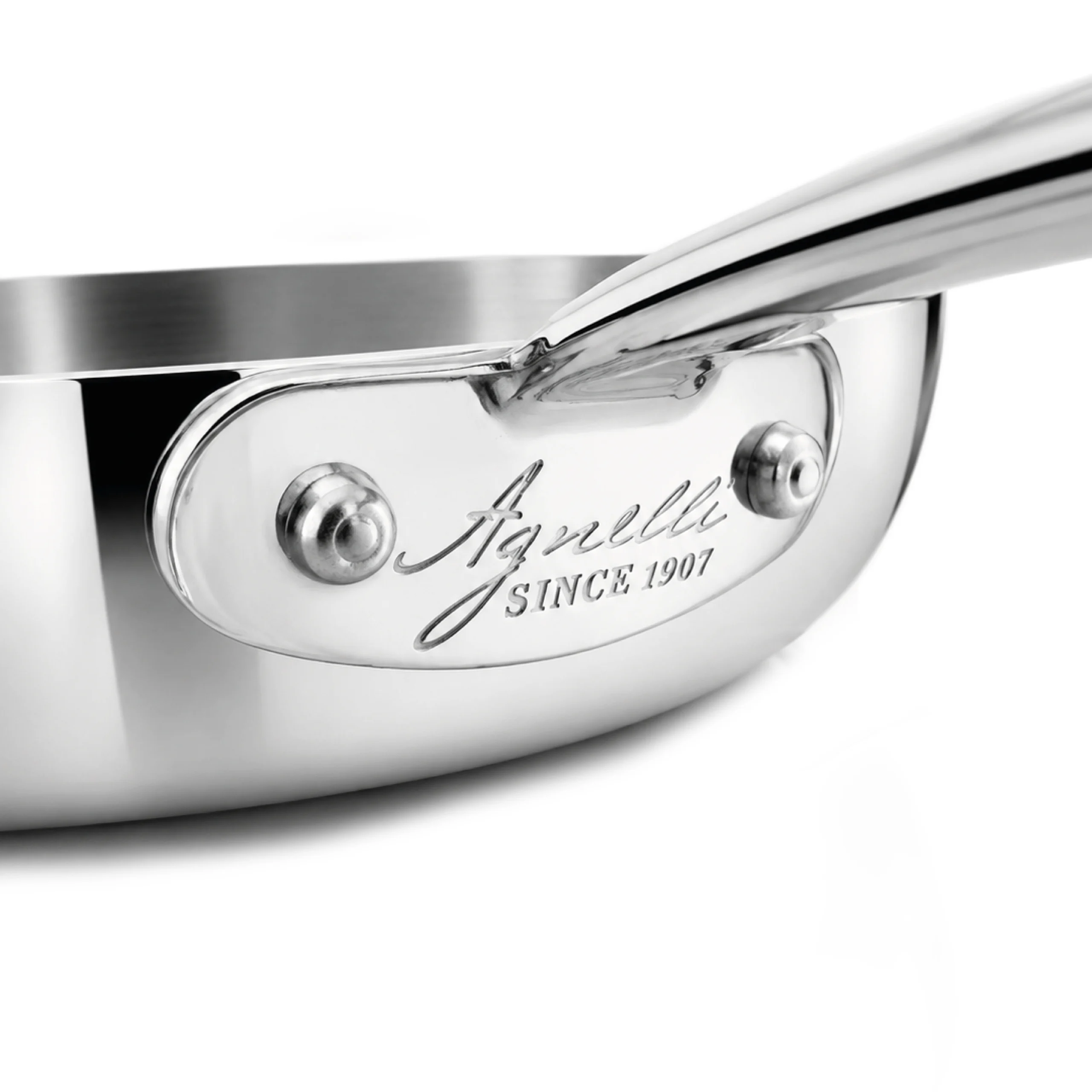 Agnelli Aluinox 3ply poêle inox induction 1 manche