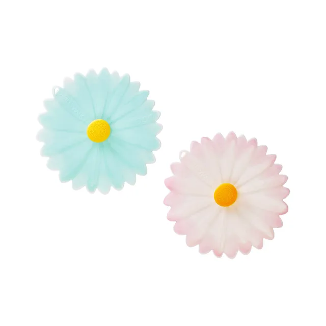 Charles Viancin Daisy couvre-verre silicone lot de 2