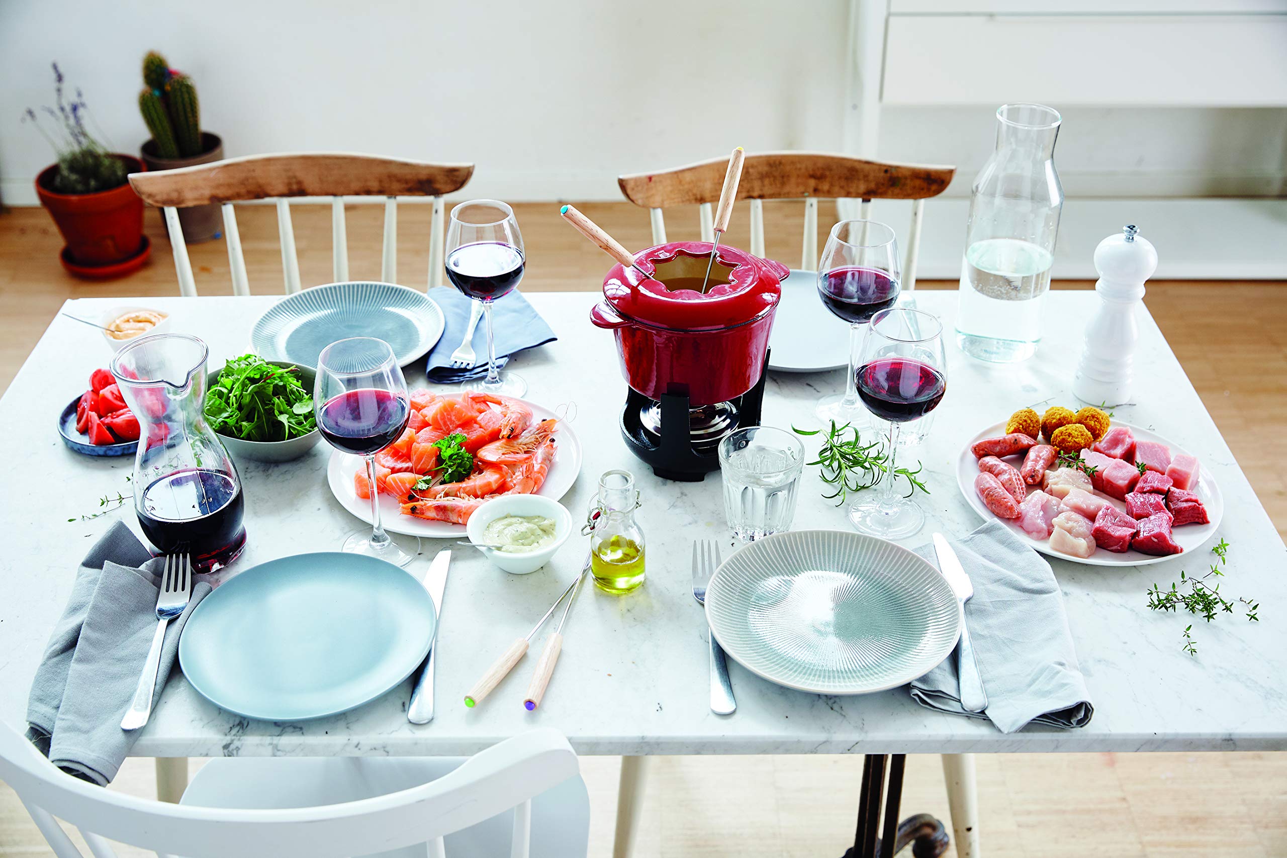 Beka Arôme service fondue bourguignonne fonte 1,1 L