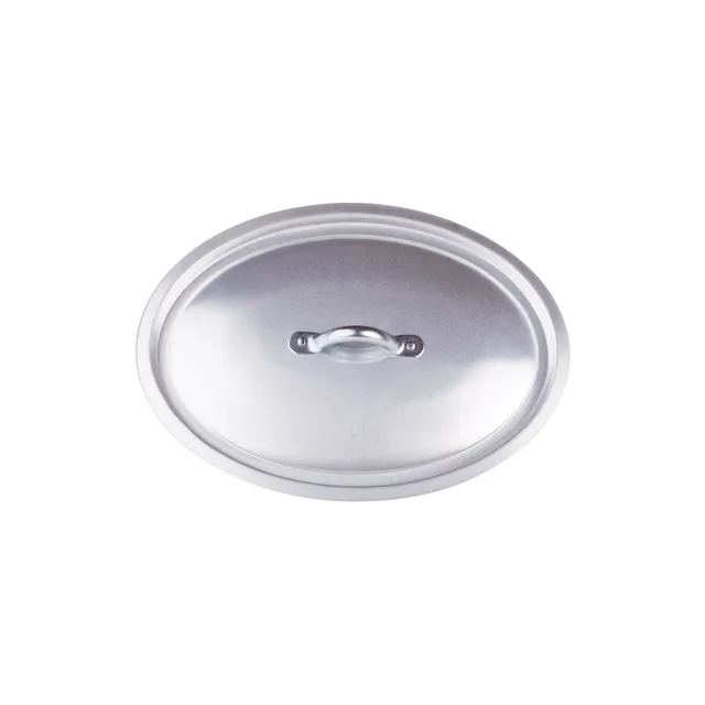 Agnelli couvercle ovale aluminium 3mm poignée inox