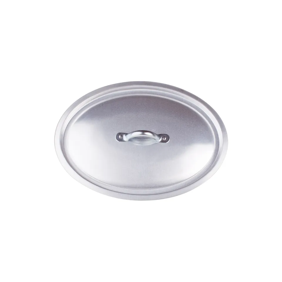 Agnelli couvercle ovale aluminium 3mm poignée inox