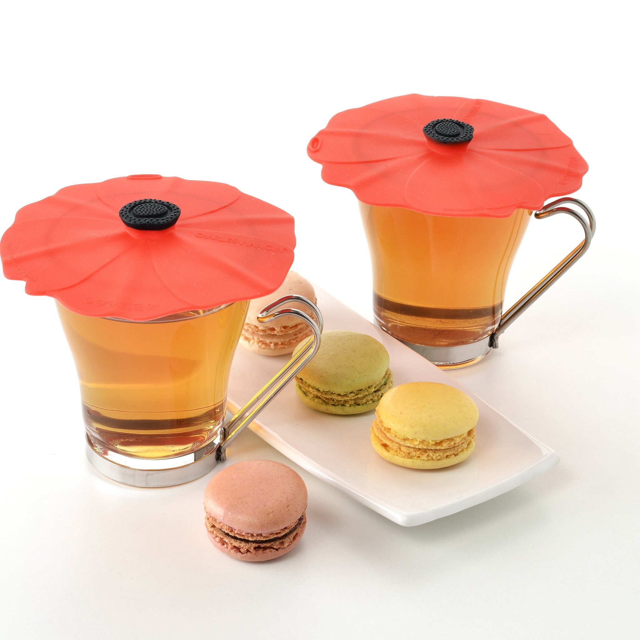 Charles Viancin Poppy lot 7 couvercles silicone réutilisables