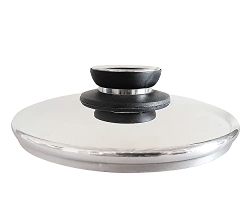 Ecovitam couvercle inox 24 cm avec thermomètre