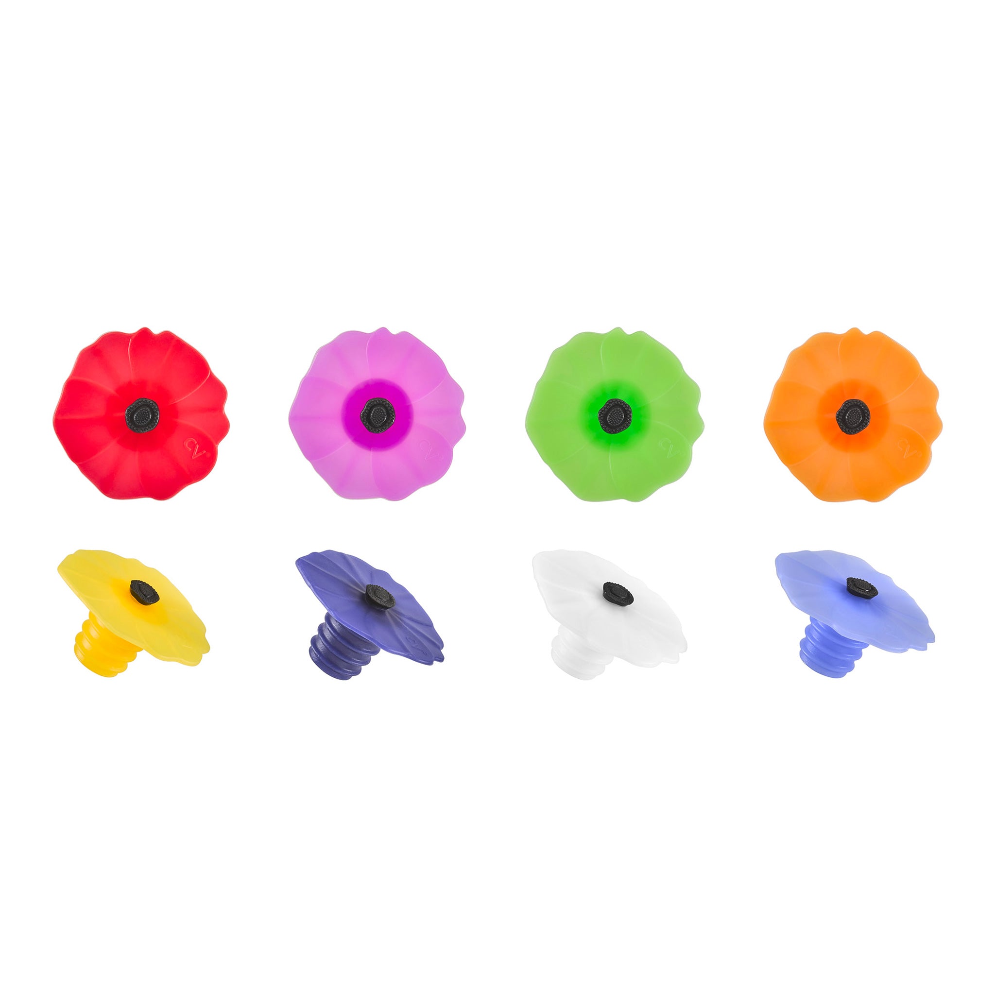 Charles Viancin Poppy bouchon bouteille silicone présentoir 24