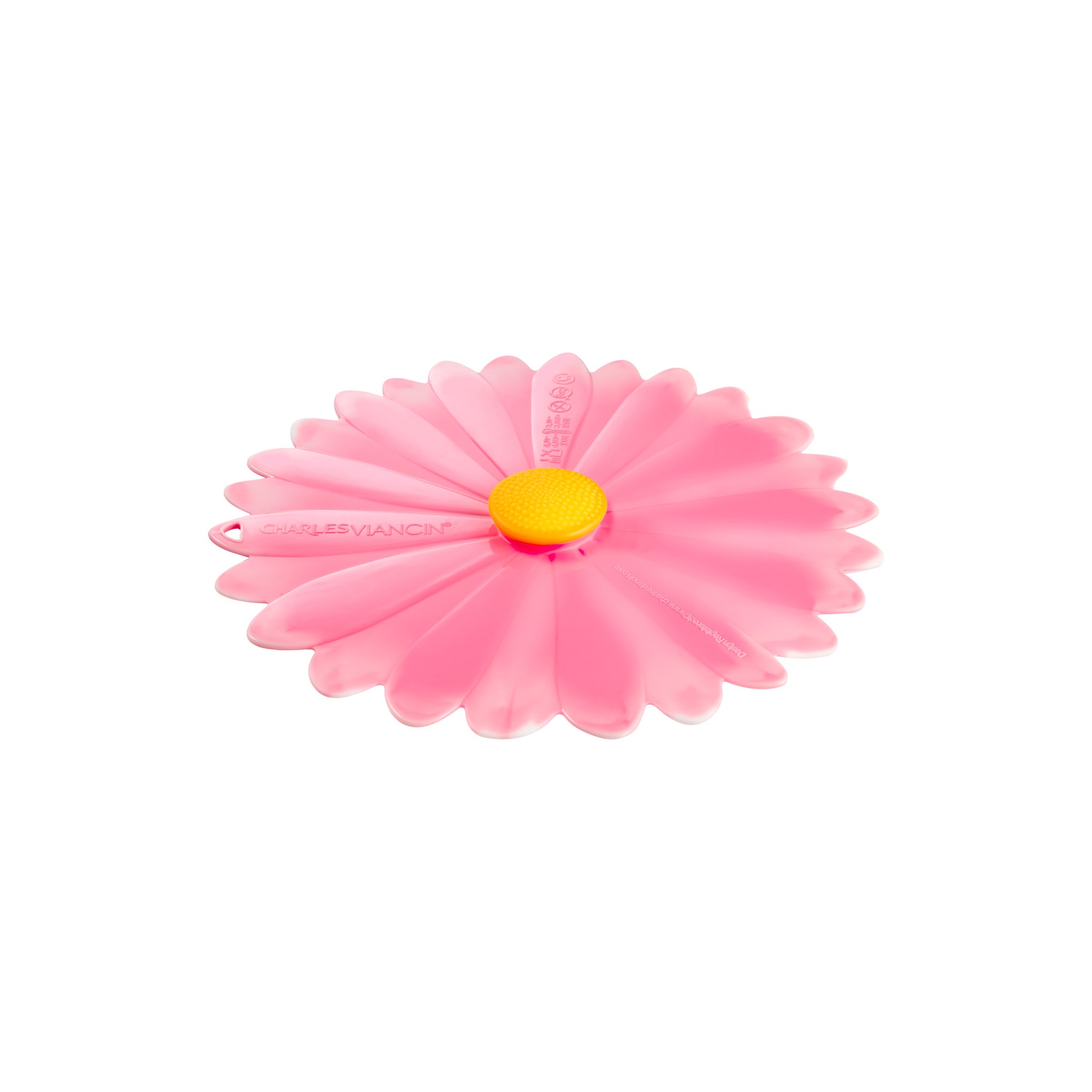 Charles Viancin Daisy couvercle silicone 20 cm rose