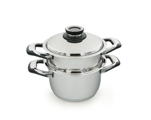 Ecovitam Cuiseur Vapeur Inox 20 cm 3,8 L Sans PFAS