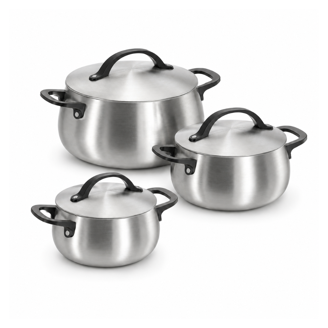 Berghoff Belly set 6 pièces cocottes inox induction