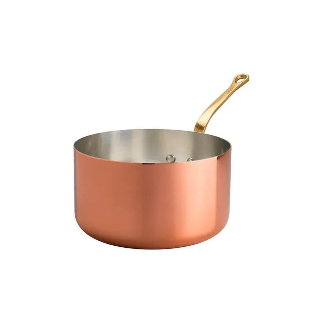Agnelli Rame liscio casserole cuivre étamé 2 mm 1 manche