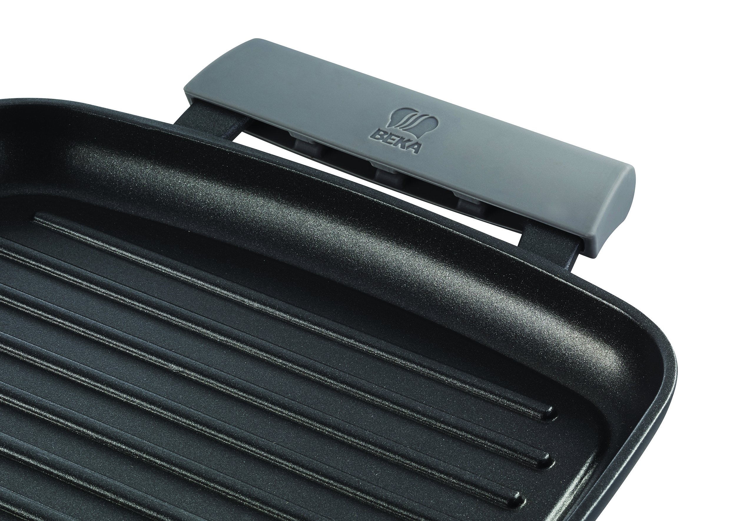 Beka 16304094 plaque grill nervurée fonte alu 47x29 cm