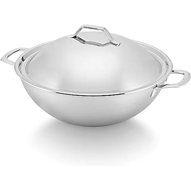 Bekaline Tri Lux 13410344 Wok 34 cm inox triply