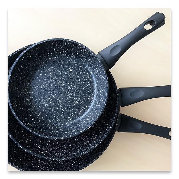 Beka Kitchen Roc 12903764 lot 3 poêles 20/24/28 cm induction