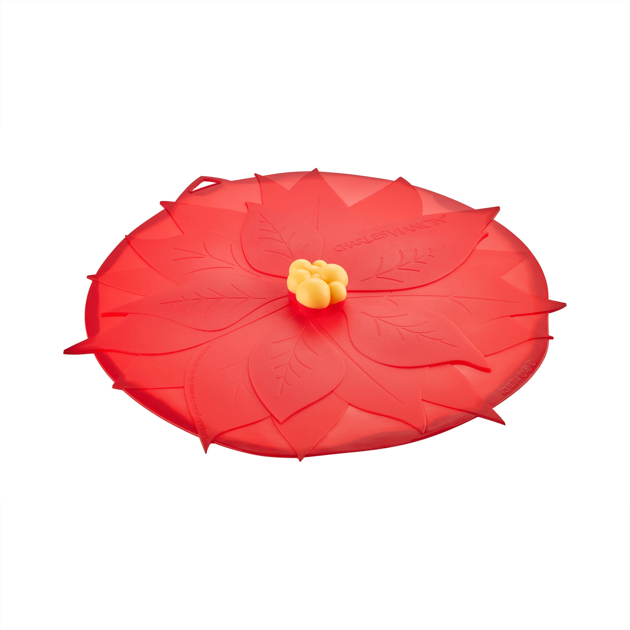 Charles Viancin Poinsettia Couvercle silicone 28 cm hermétique
