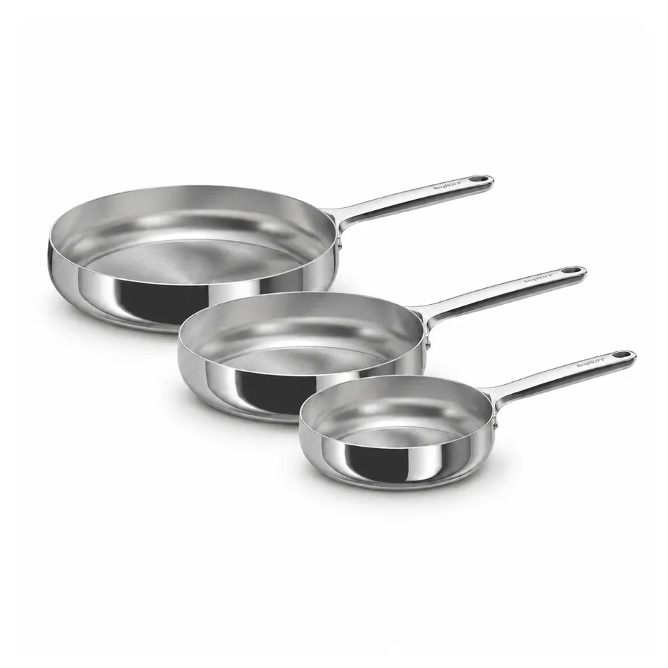 Berghoff Belly Trio Poêles inox induction sans PFAS
