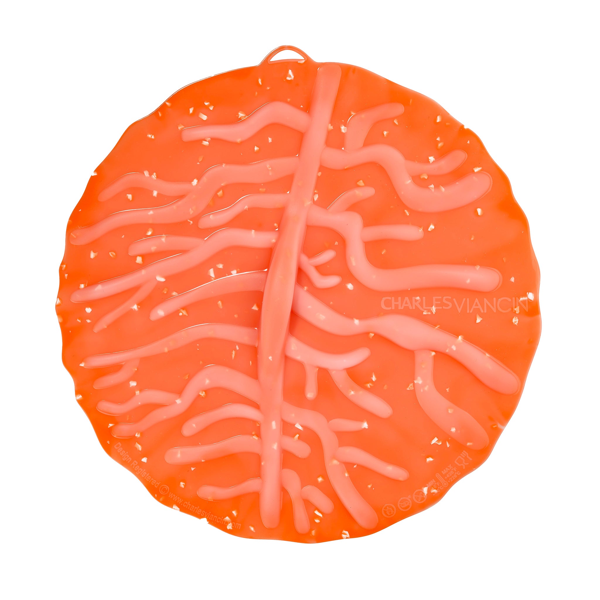 Charles Viancin Coral couvercle silicone 28 cm corail
