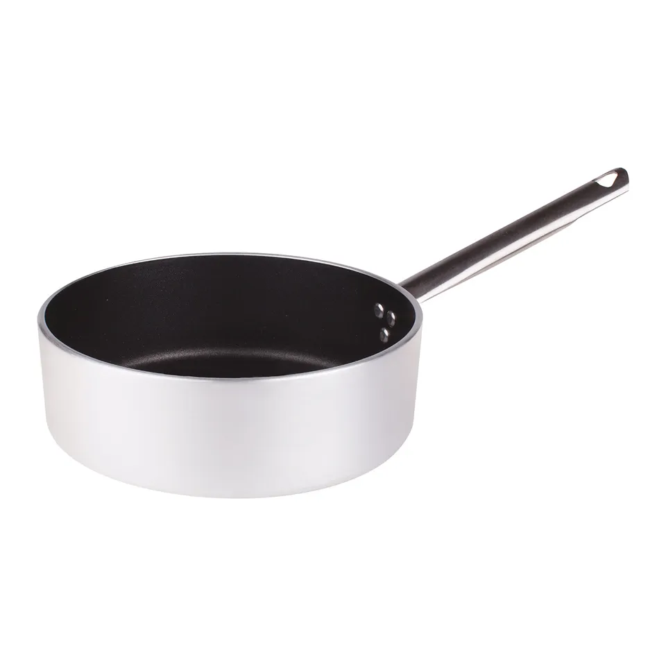 Agnelli Antiadhérent 5mm casserole basse 1 manche inox