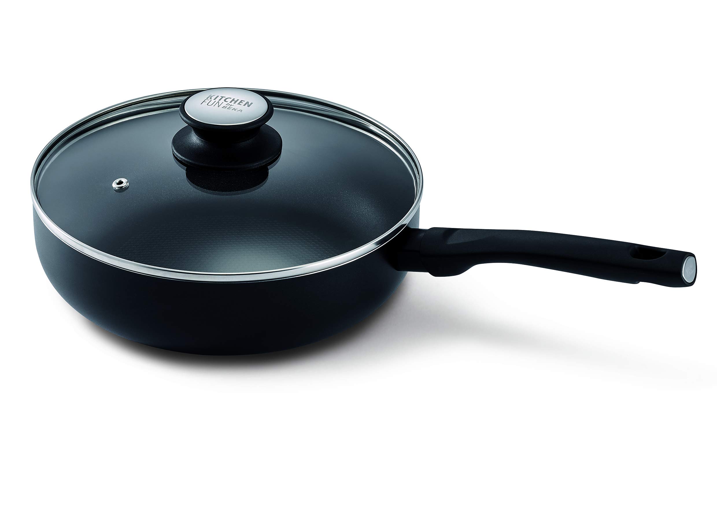 Beka Sauteuse aluminium noir 24 cm avec couvercle