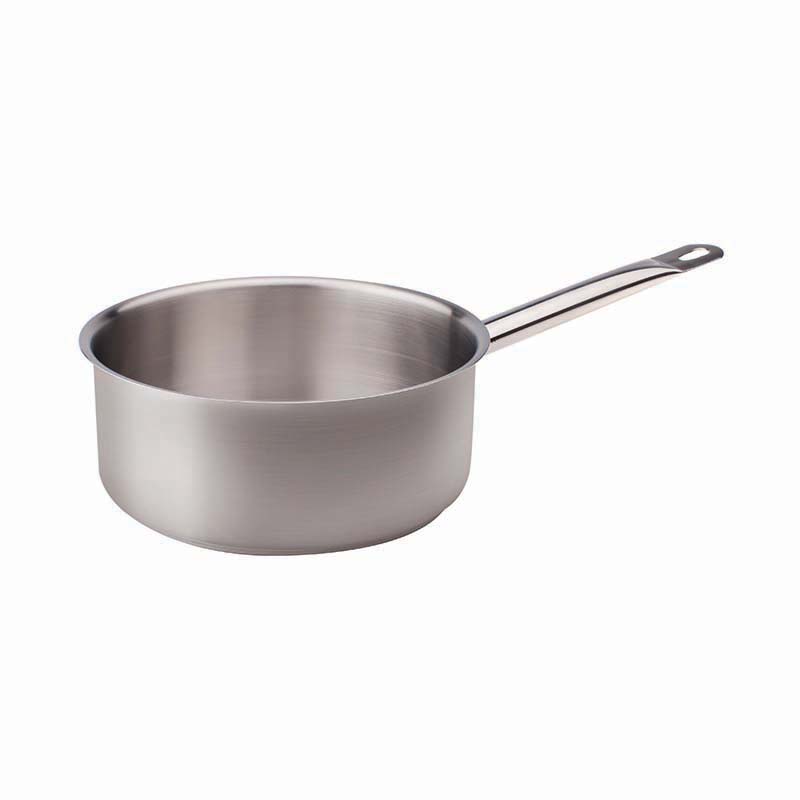 Agnelli Acciaio Inox sauteuse inox 1 manche sans revêtement