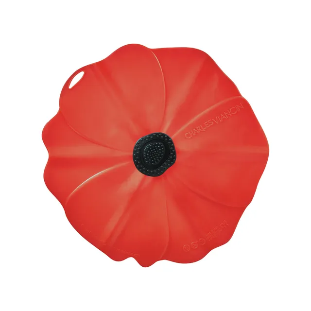 Charles Viancin Poppy couvercle silicone 23 cm coquelicot
