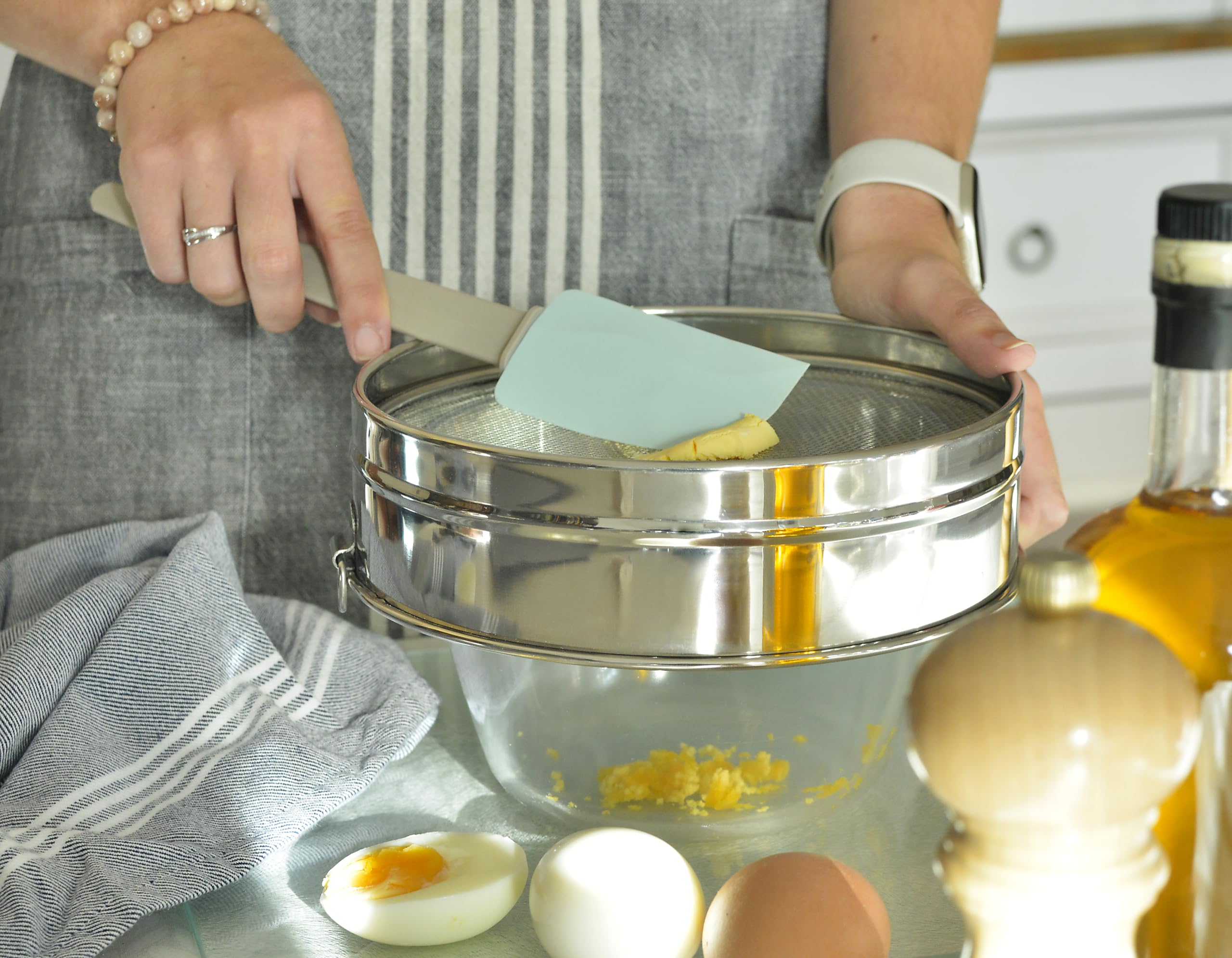 Artame tamis farine inox 20 cm 3 grilles interchangeables
