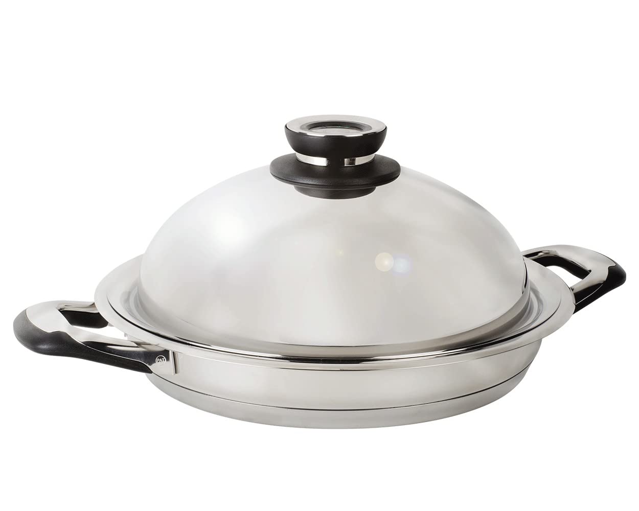 Ecovitam Poêle grill inox 18/10 28 cm sans PFAS