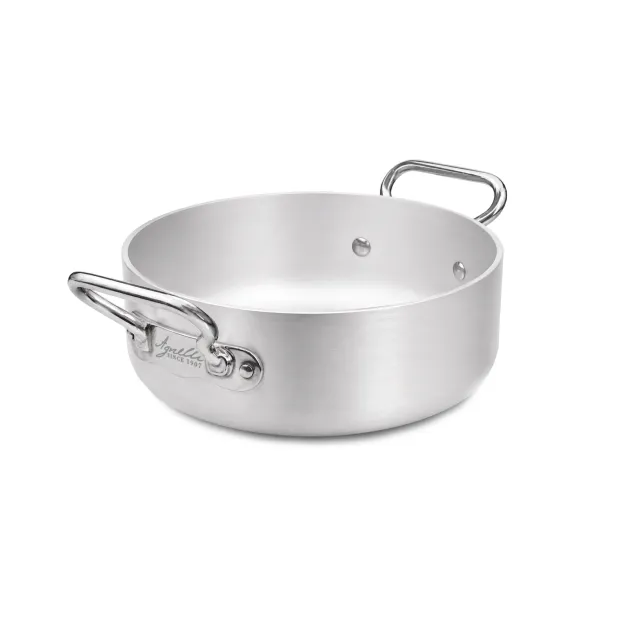 Agnelli Alluminio 5mm faitout bas aluminium induction 2 anses