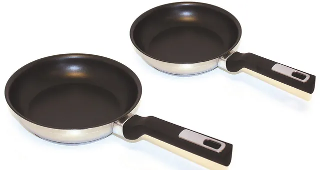 Beka 12904614 Lot 2 Poêles inox 24-28 cm