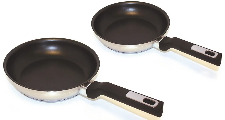 Beka 12904614 Lot 2 Poêles inox 24-28 cm